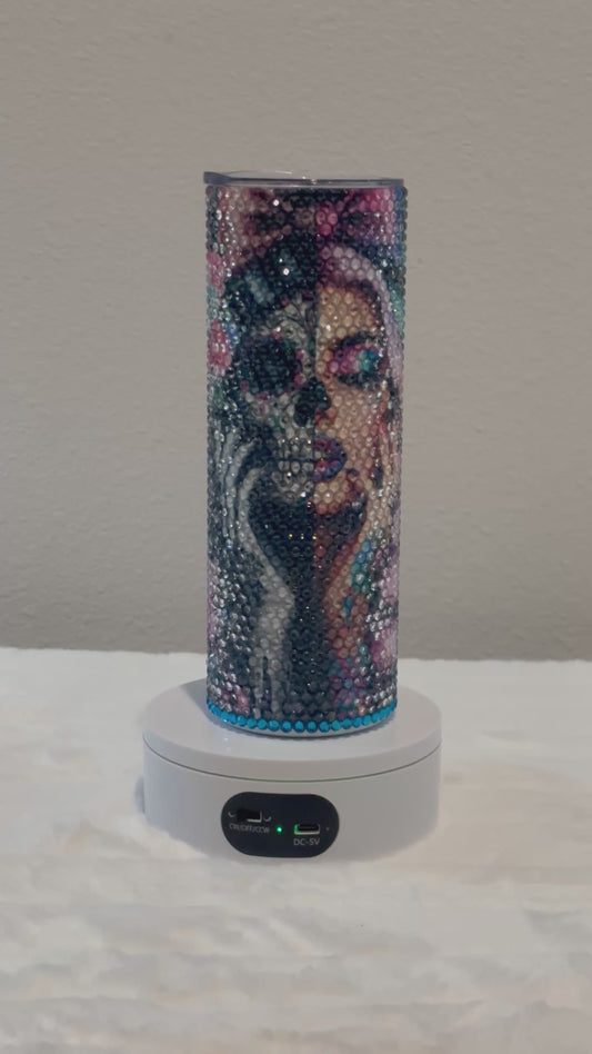 skull girl tumbler