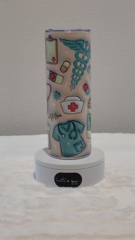 3D Nurse Tumbler